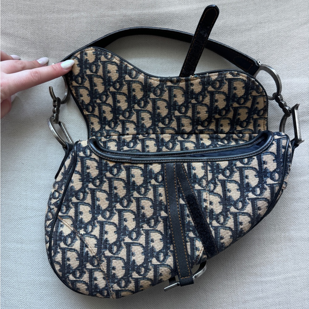 VINTAGE🤎Dior🤎Oblique Saddle Bag - Picture 11 of 14